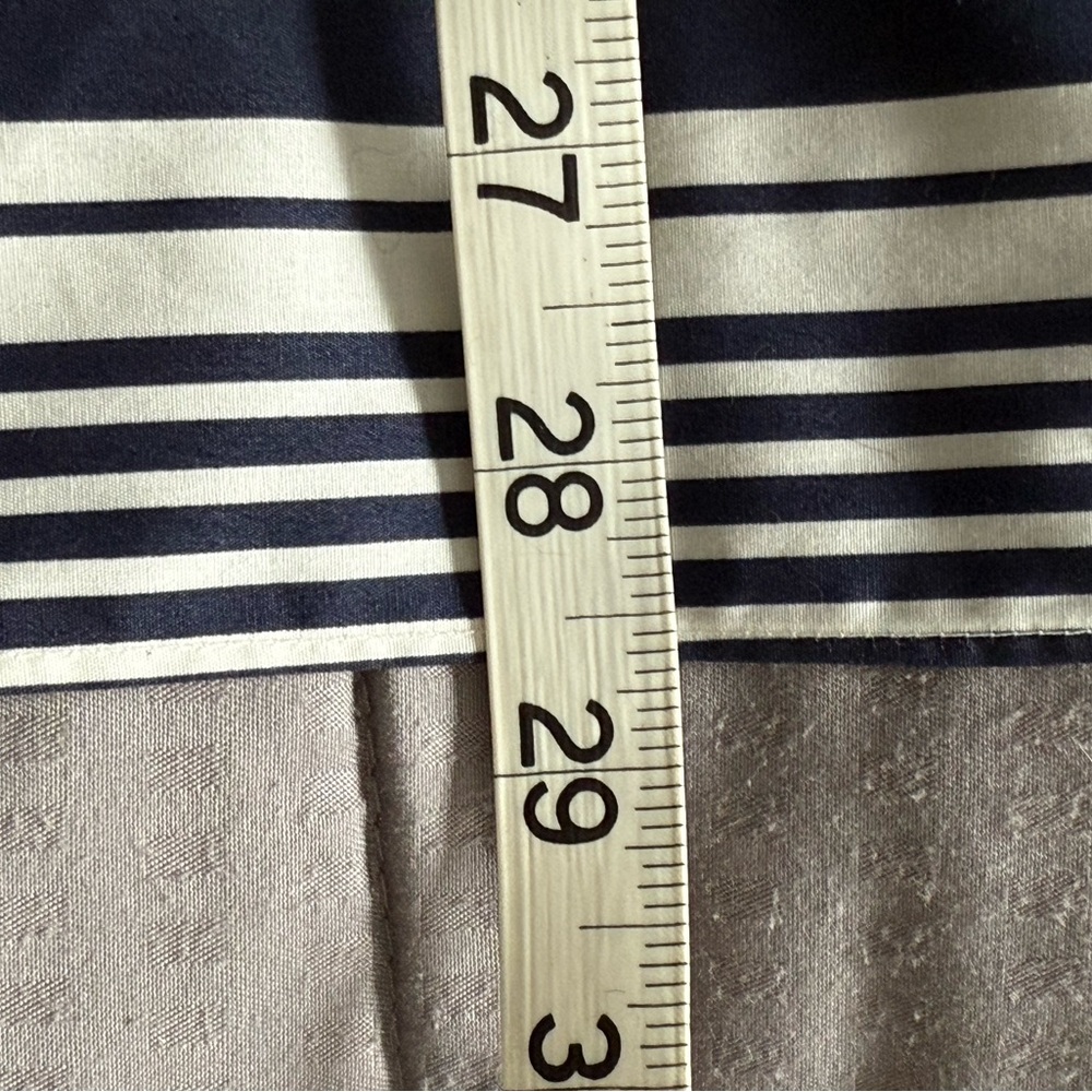 CARLA ROCKMORE navy/green/white cotton oversized blouse - Picture 9 of 9